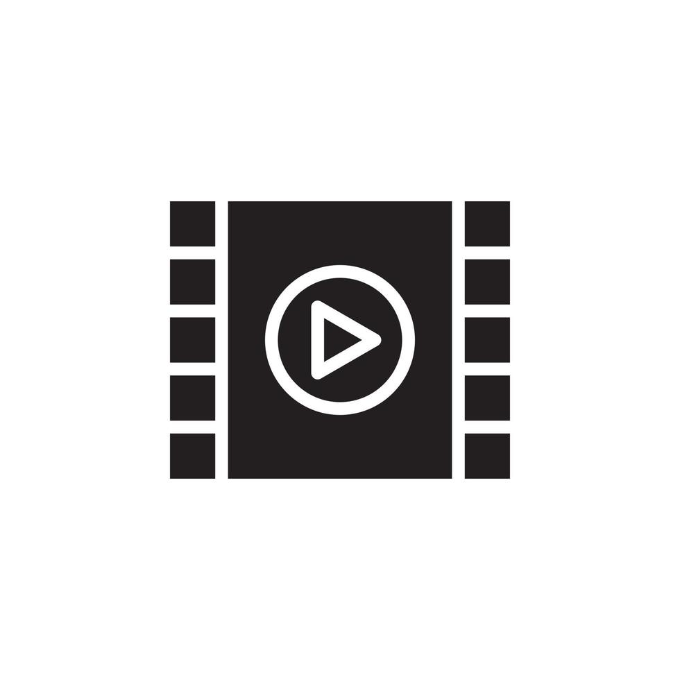 play video icon vector for website, UI Essential, symbol, presentation