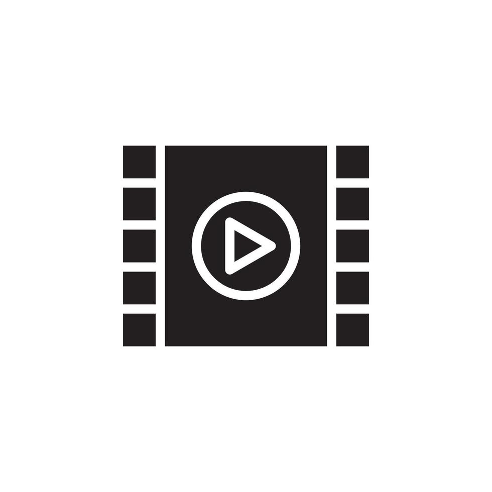 play video icon vector for website, UI Essential, symbol, presentation