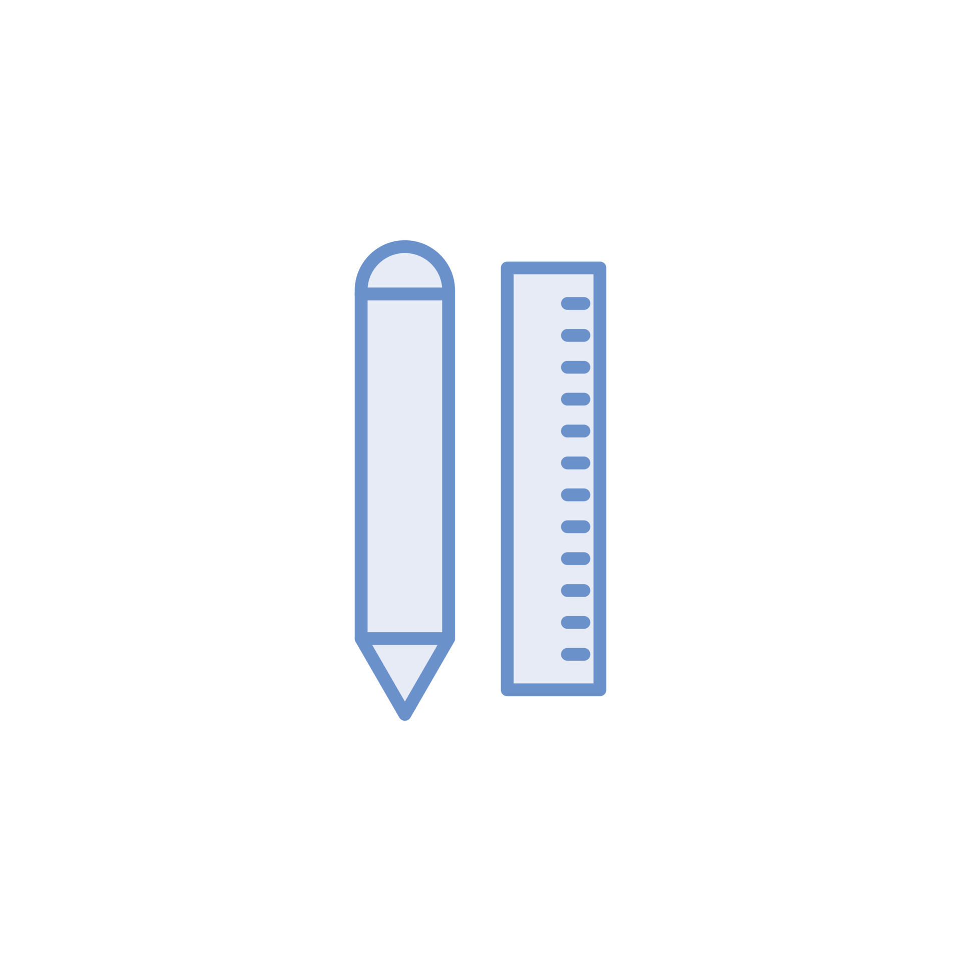 pencil and ruler icon vector for website, UI Essential, symbol