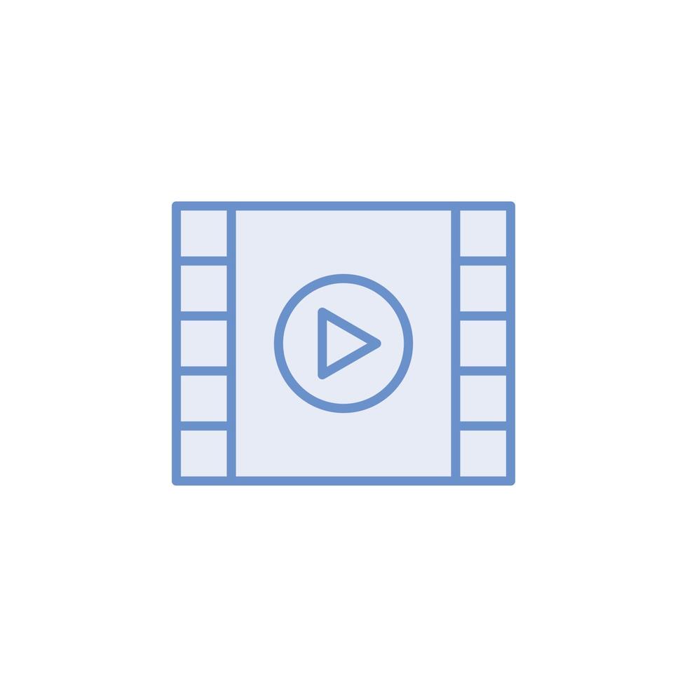 play video icon vector for website, UI Essential, symbol, presentation