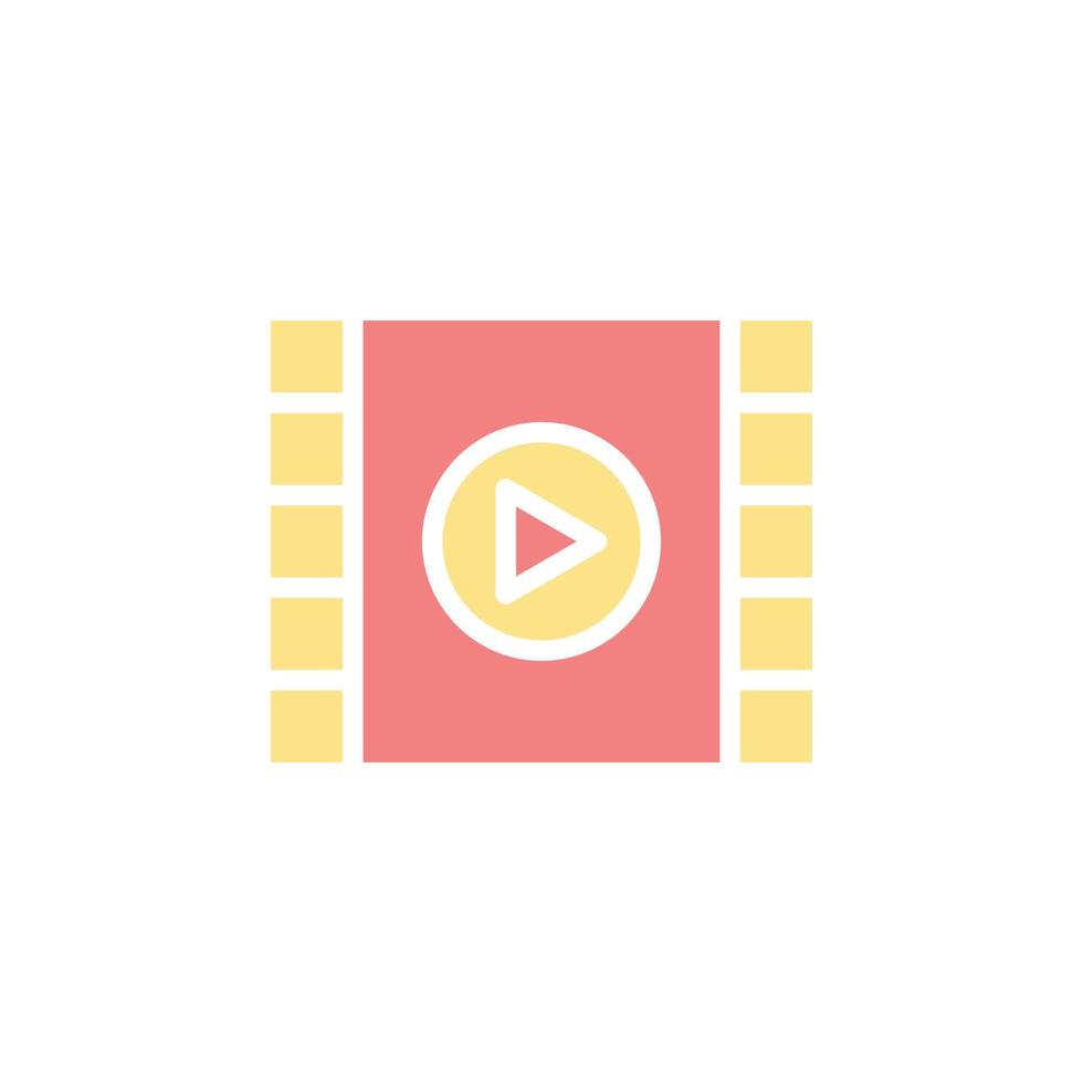 play video icon vector for website, UI Essential, symbol, presentation