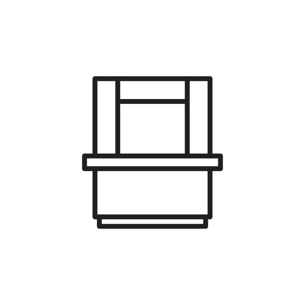 cupboard icon vector for website, UI Essential, symbol, presentation