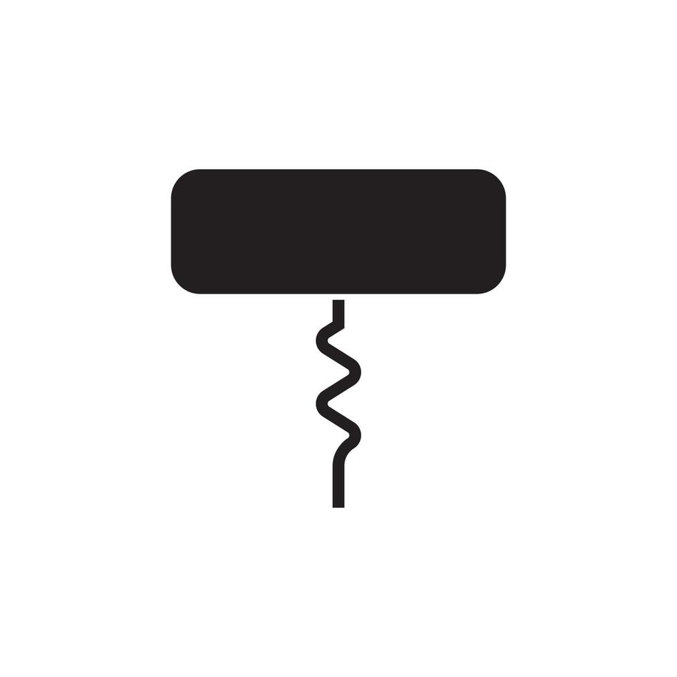 wine opener vector for Icon Website, UI Essential, Symbol, Presentation