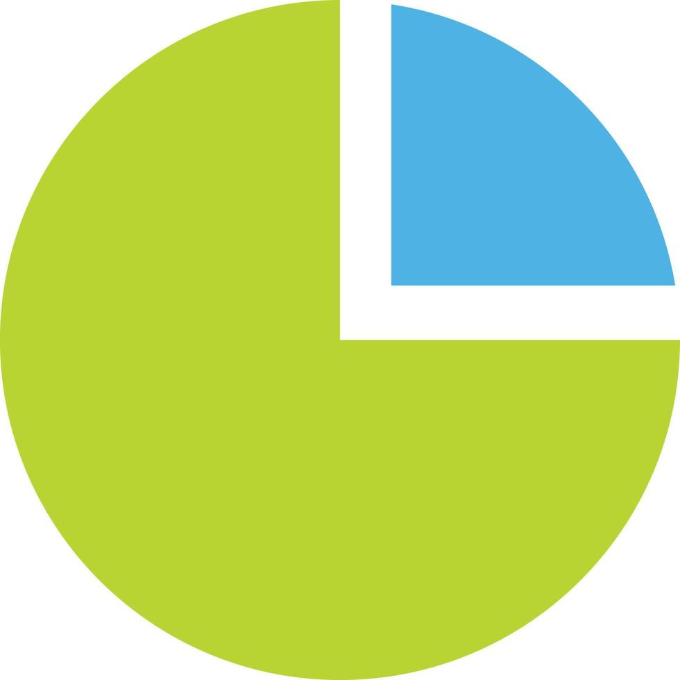 Pie chart Illustration Vector