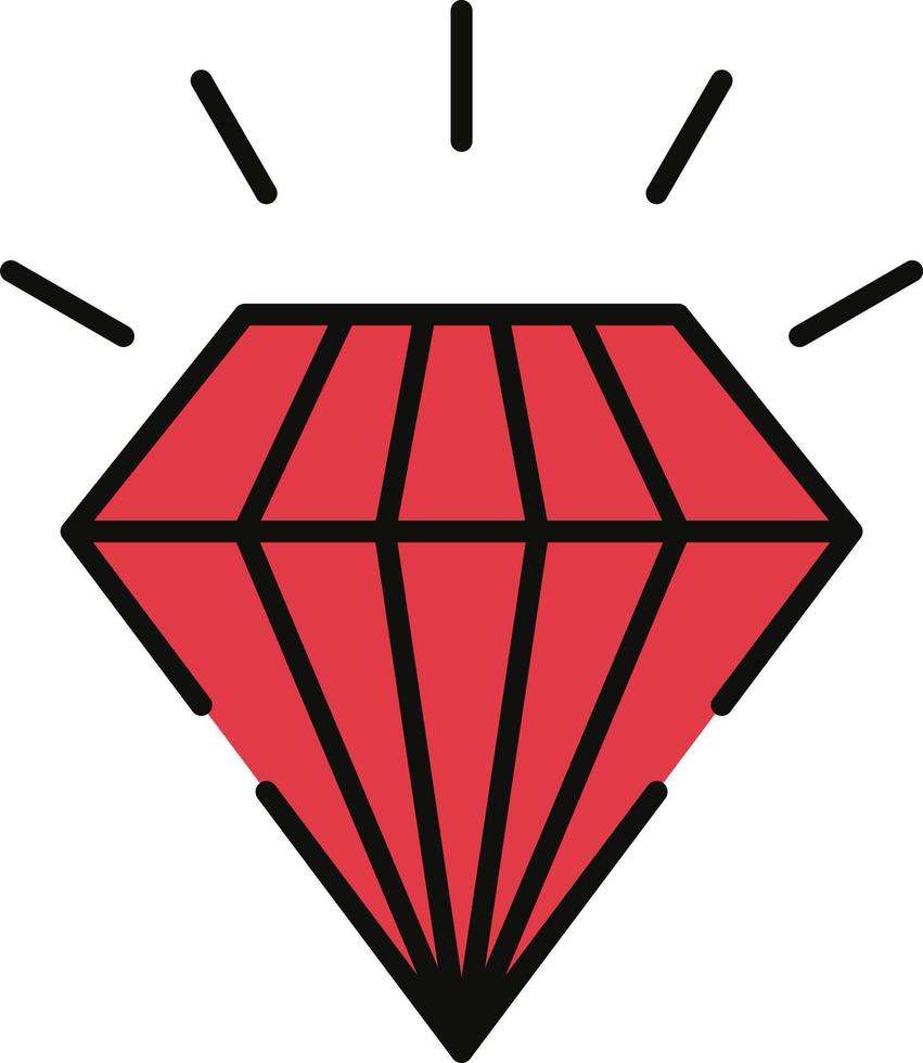 red-dimond-premium Illustration Vector