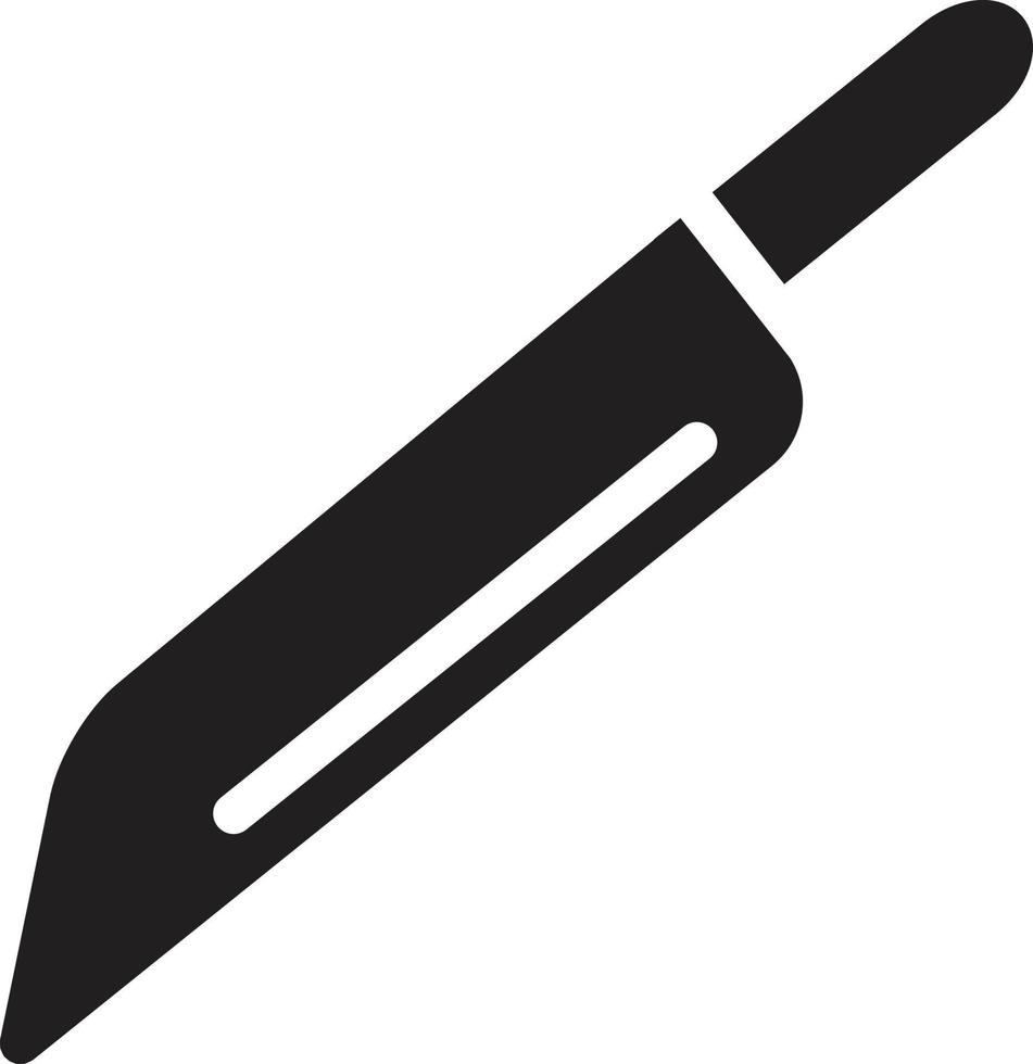 cuchillo agudo utensilio vajilla cocinar vector