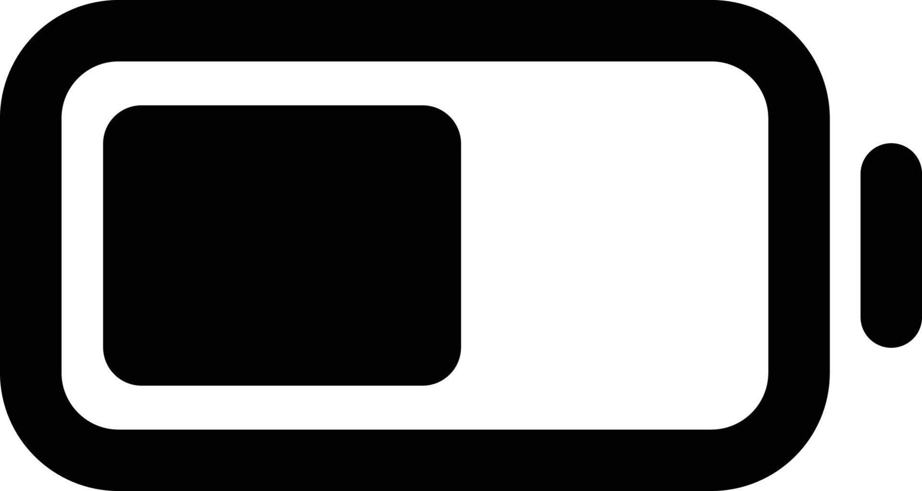 battery half Illustration Vector