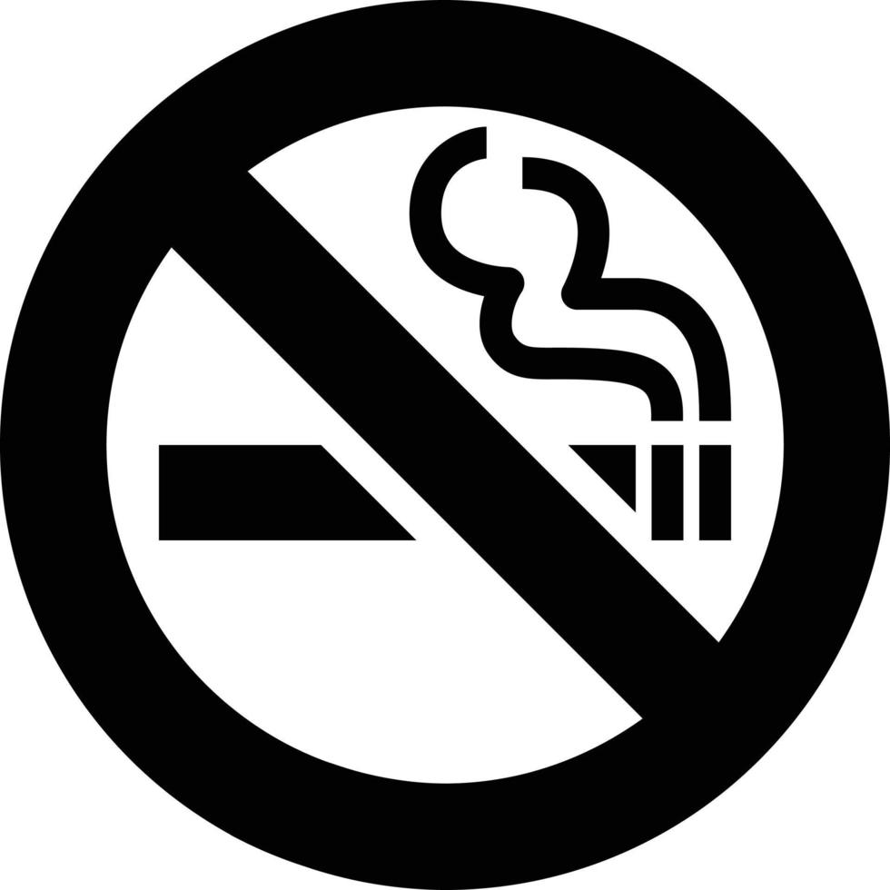 logo No de fumar ilustración vector