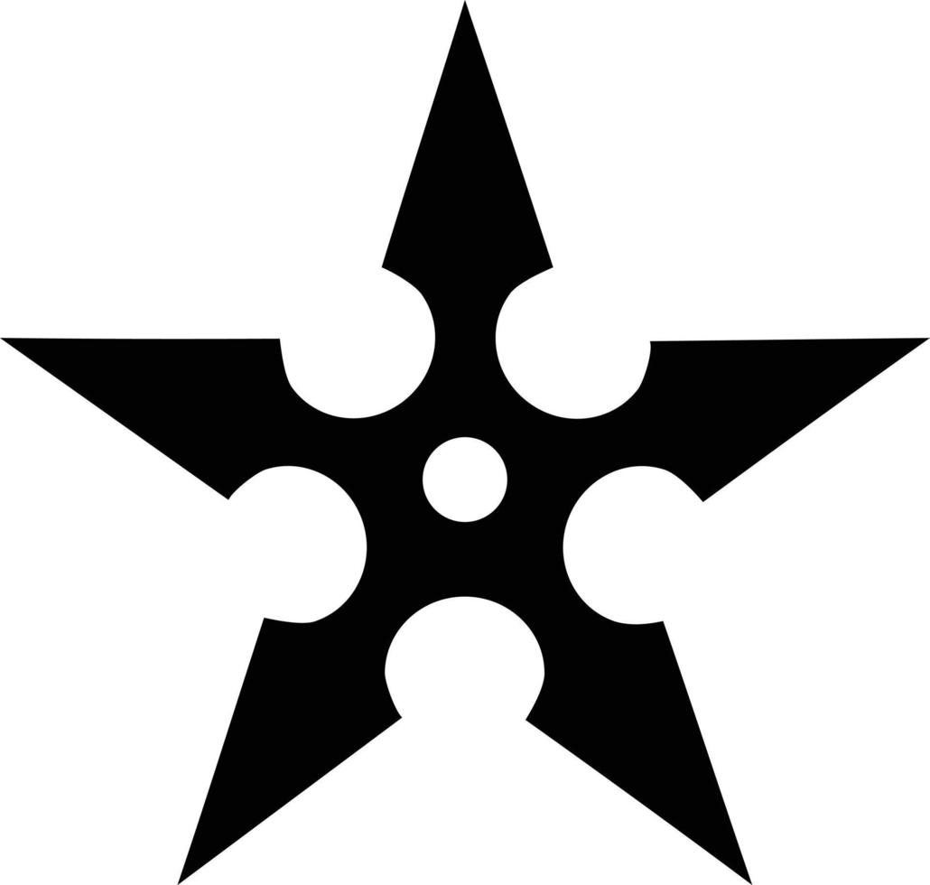 shuriken ilustración vector