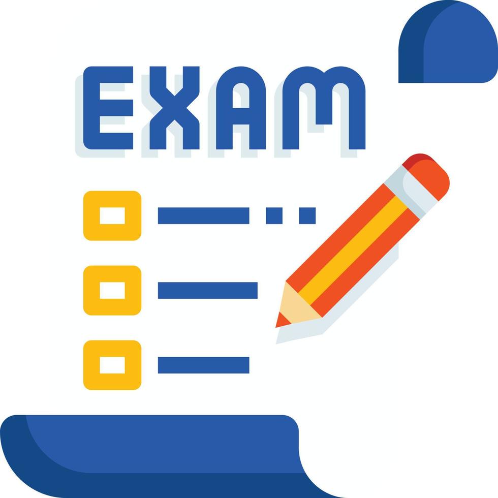 test checklist online learning education online exam vector