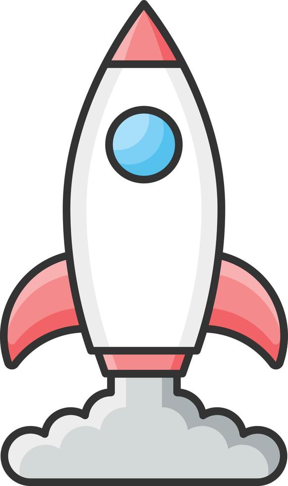 launching startup rocket vector