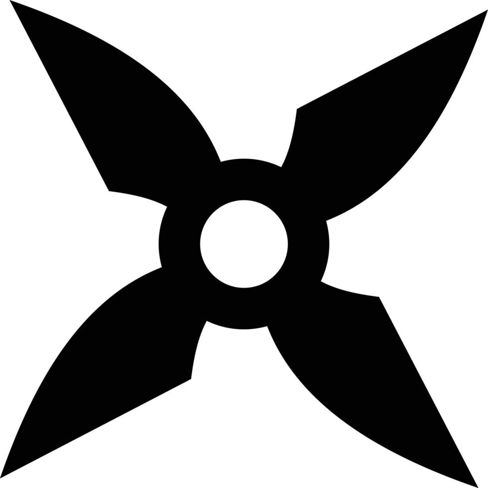 ninja estrella ilustración vector