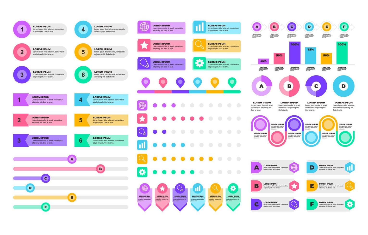 Infographic Element Colllection vector