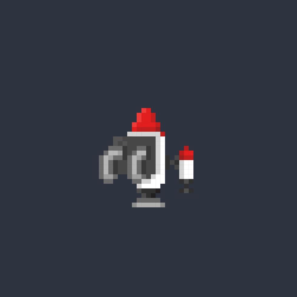 jetpack tool in pixel art style vector