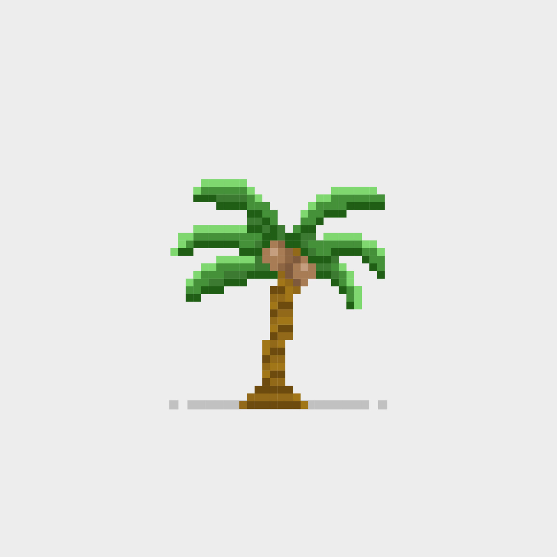 coconut tree in pixel art style 23018476 Vector Art at Vecteezy