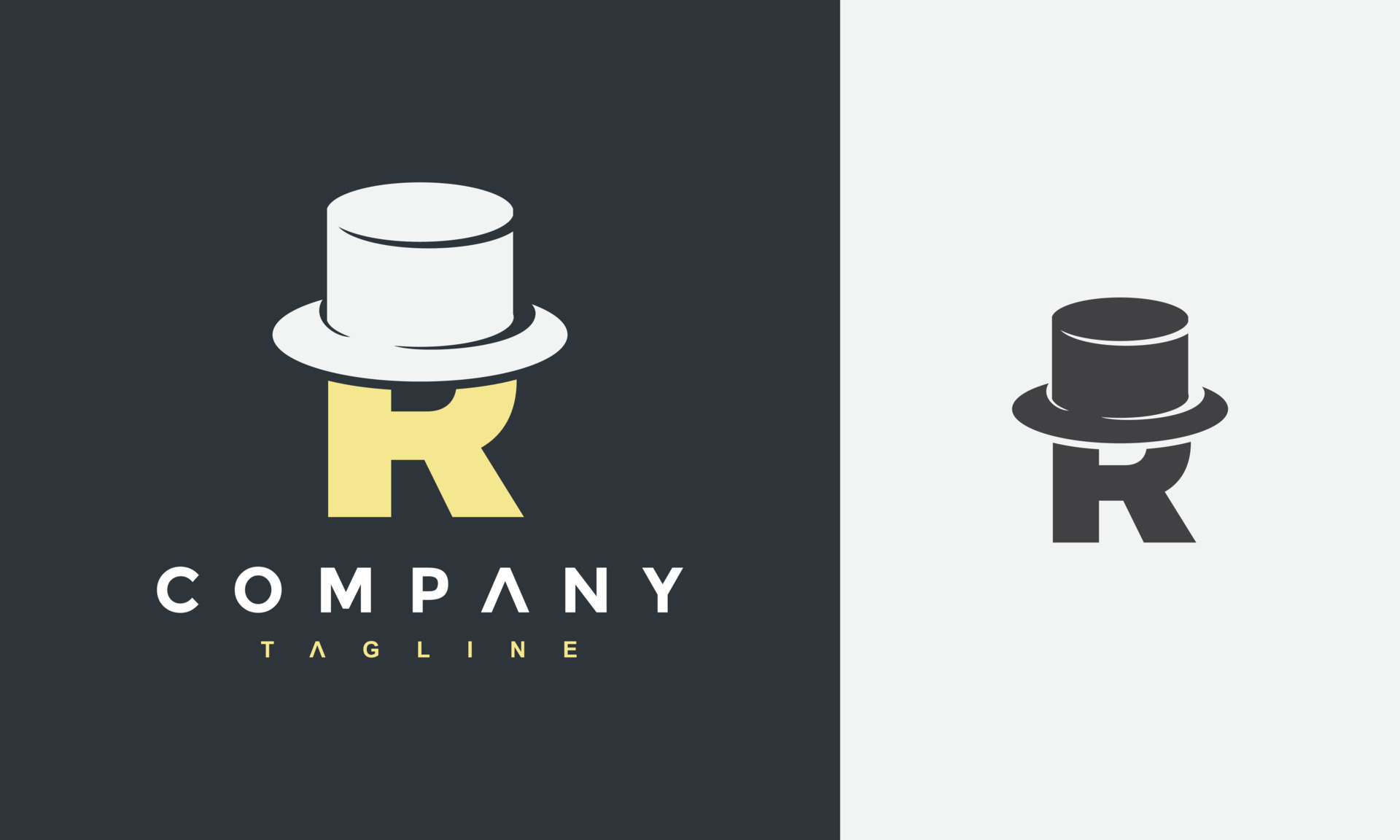 initial R cap logo 23018747 Vector Art at Vecteezy