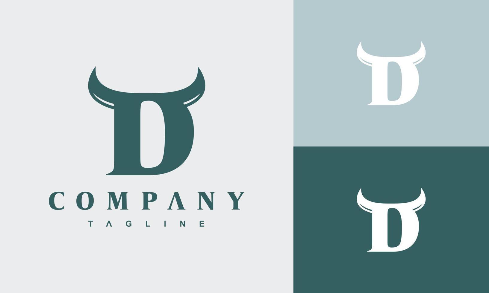 initial D horn logo vector