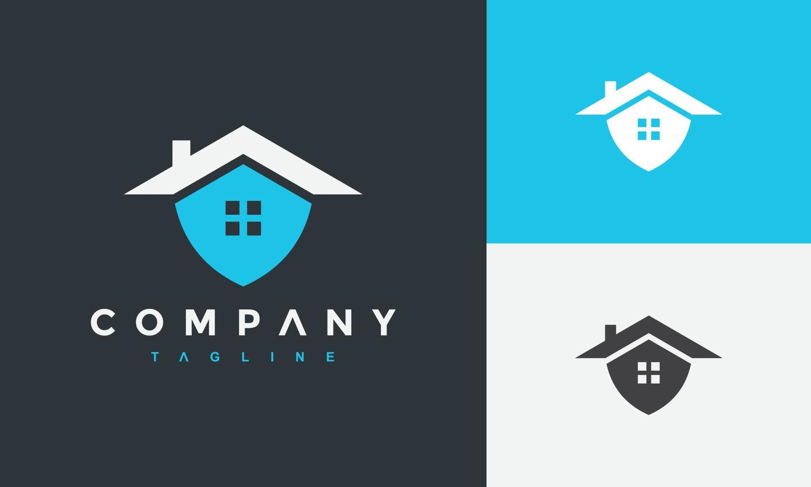 shield home logo vector