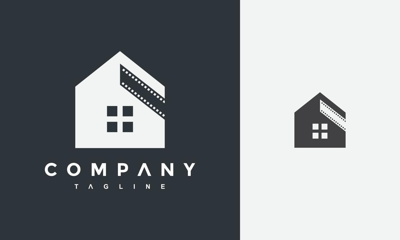 real estate movie logo vector