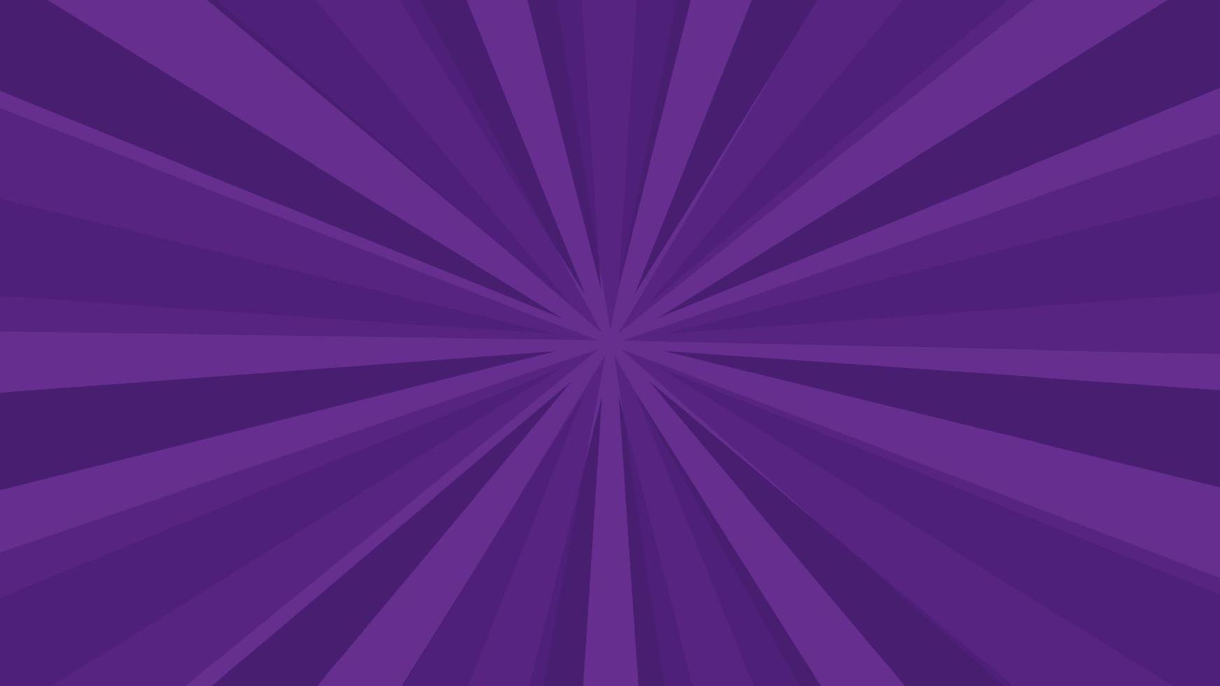 Purple comic book page background in pop art style with empty space. Template with rays, dots and halftone effect texture. Vector illustration