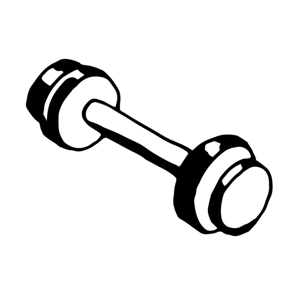 Barbell. Vector clipart. Isolated