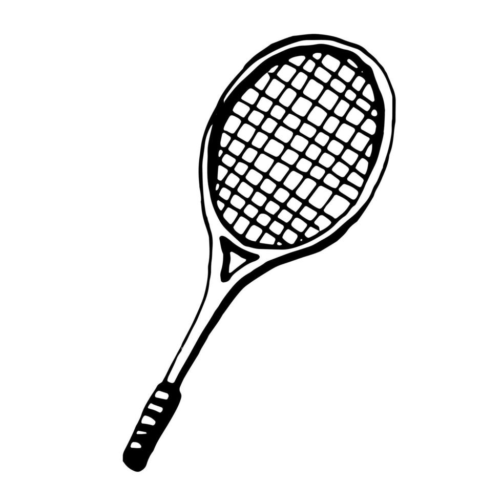 Tennis racket. Vector clipart