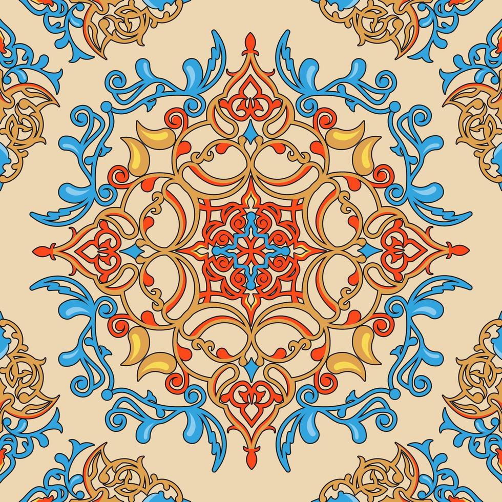 Eslimi Seamless Pattern Background vector