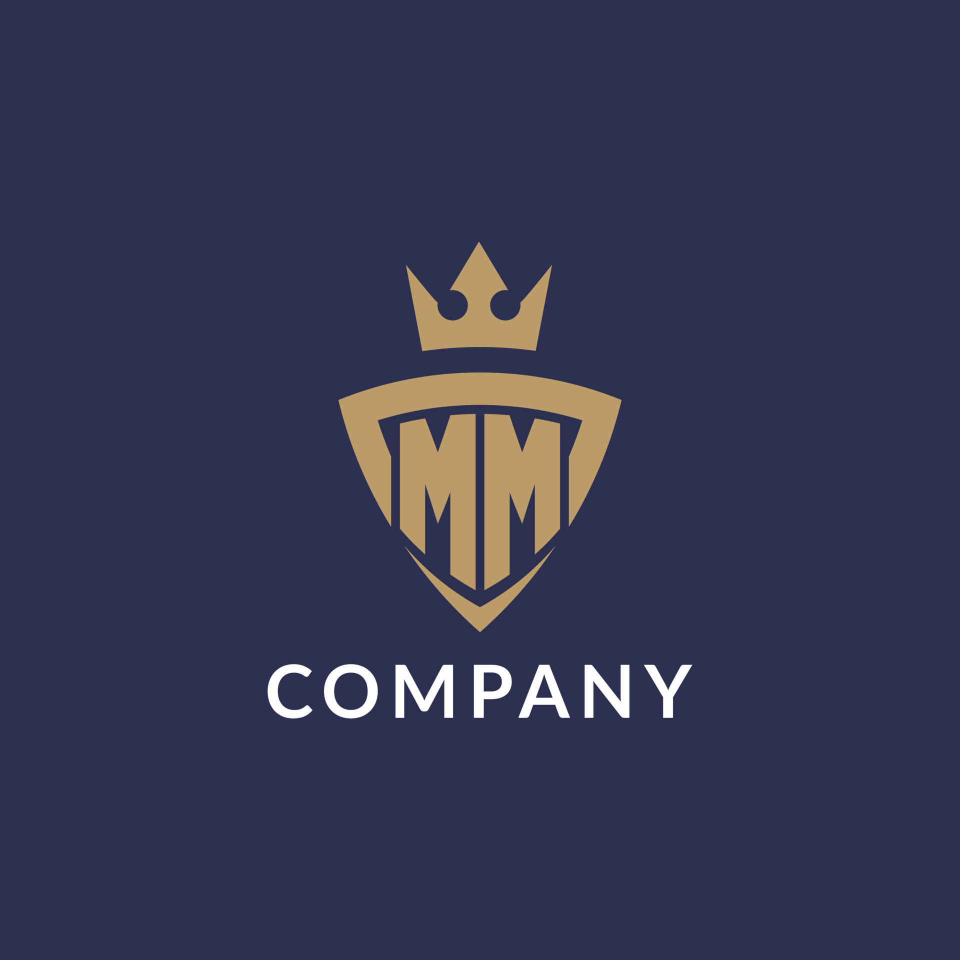 MM logo with shield and crown, monogram initial logo style 23019626 Vector  Art at Vecteezy