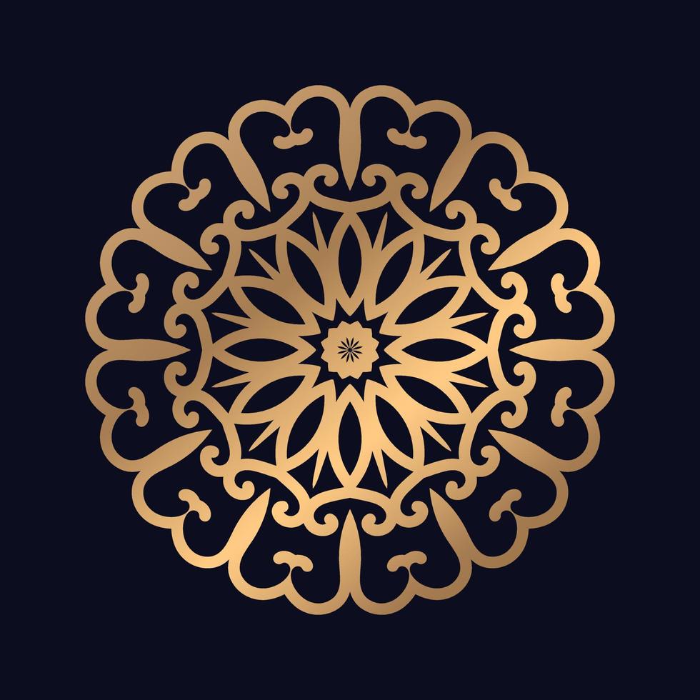 Ethnic flower pattern mandala design background vector. vector