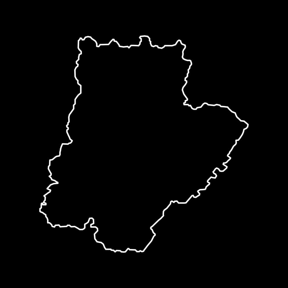 braganza mapa, distrito de Portugal. vector ilustración.