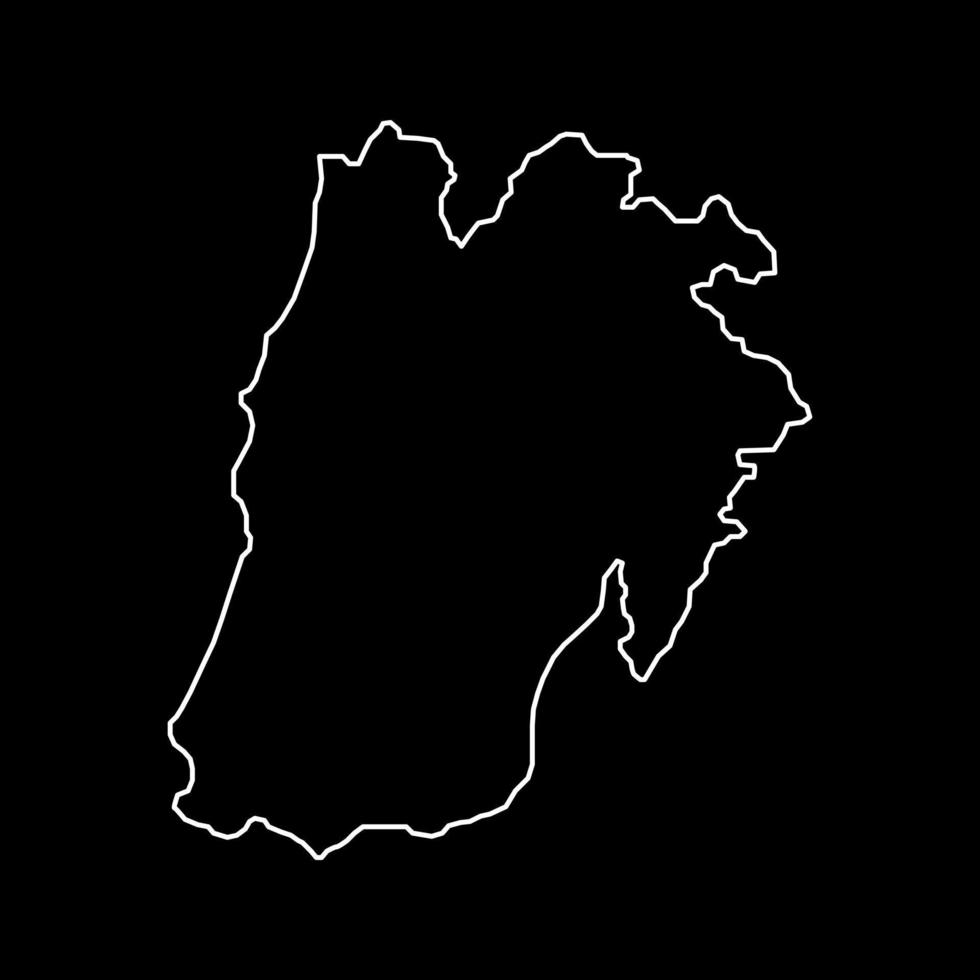Lisbon Map, District of Portugal. Vector Illustration.