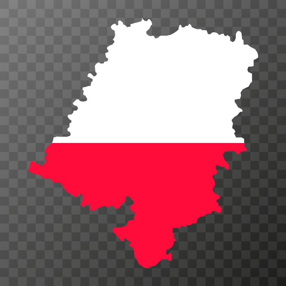 Opole Voivodeship map, province of Poland. Vector illustration.