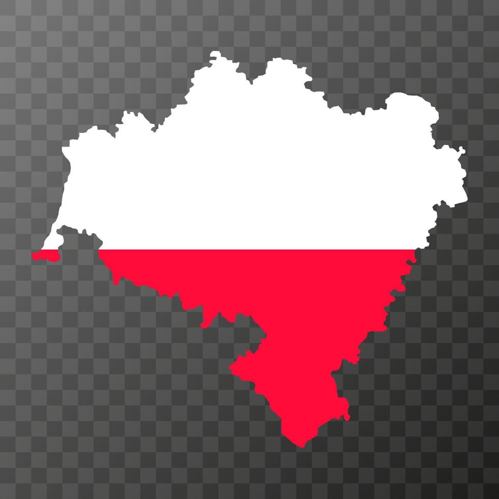 Lower Silesian Voivodeship map, province of Poland. Vector illustration.