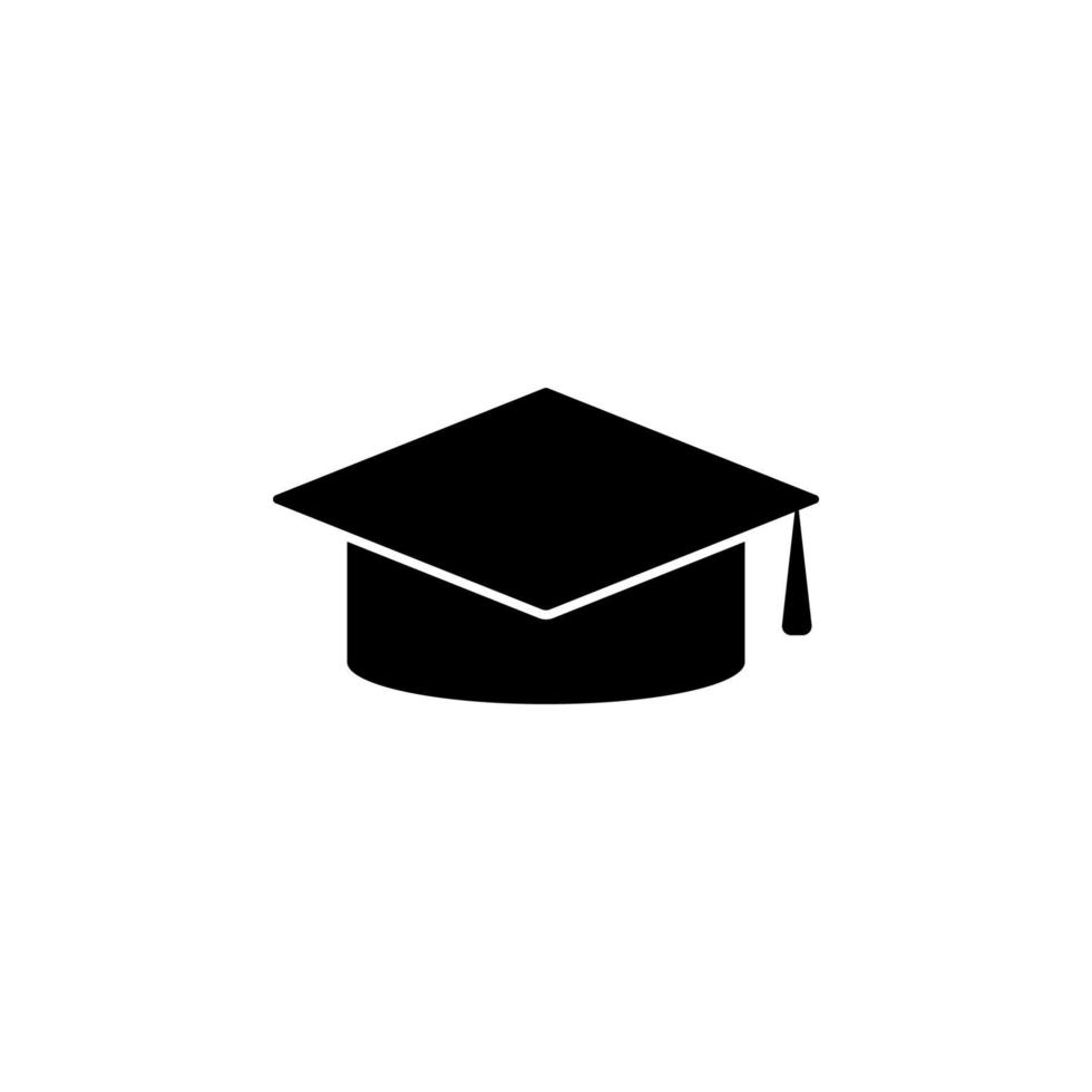 graduate cap vector icon illustration
