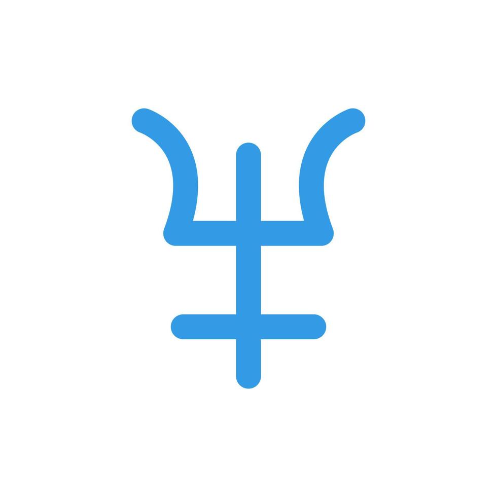Symbol Neptune vector icon illustration