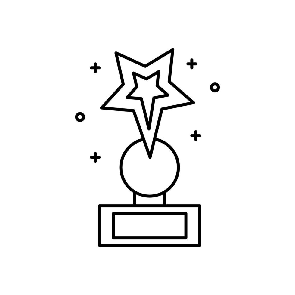 Award, winner, cup vector icon illustration