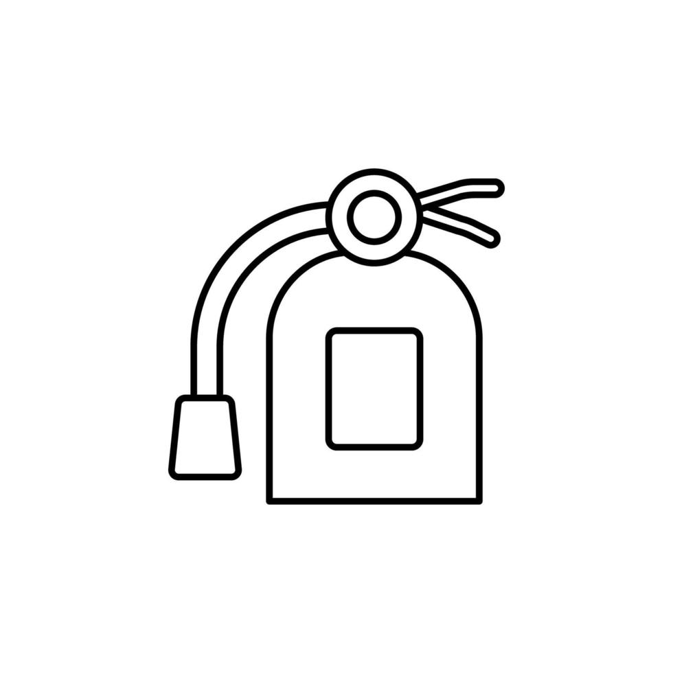 Extinguisher, firefighter vector icon illustration