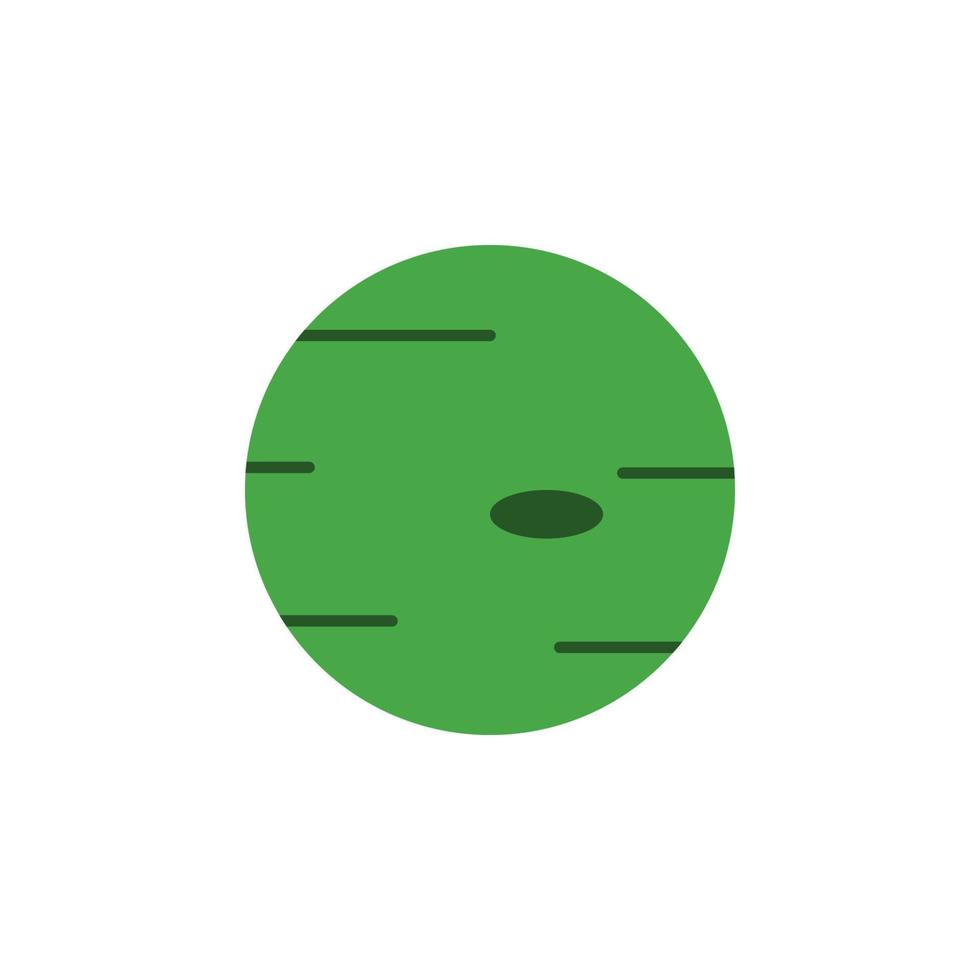 verde planeta de colores vector icono ilustración