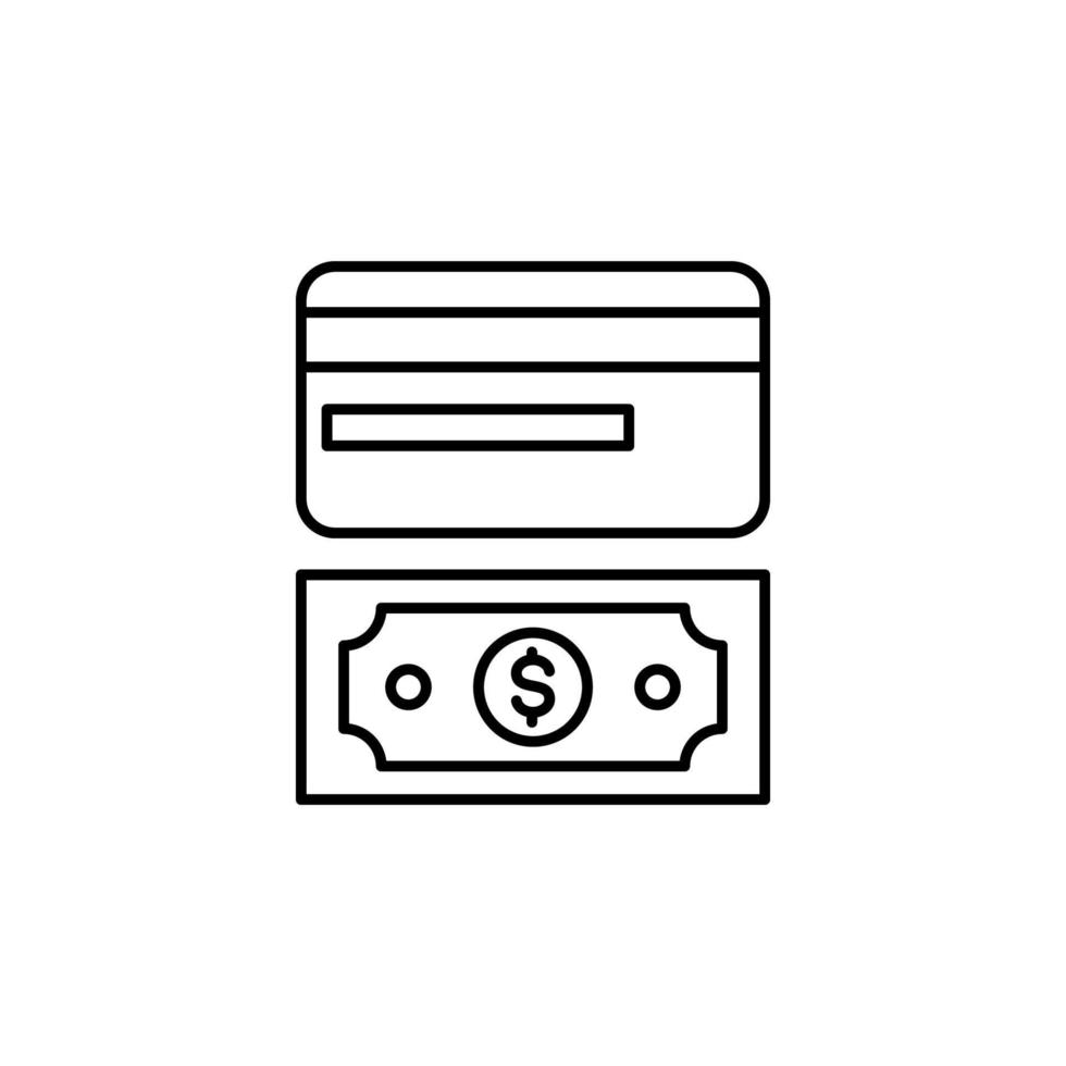 pago método, viajar, dolar vector icono ilustración