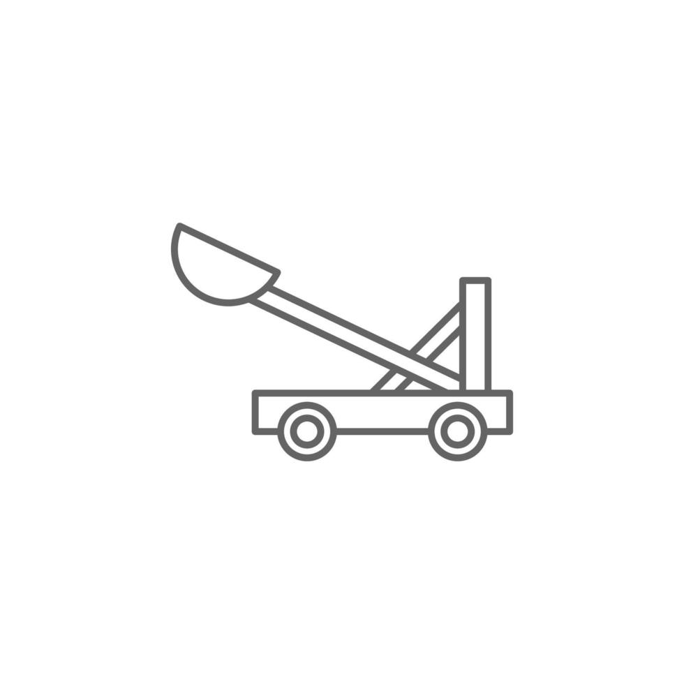 Medieval, catapult vector icon illustration