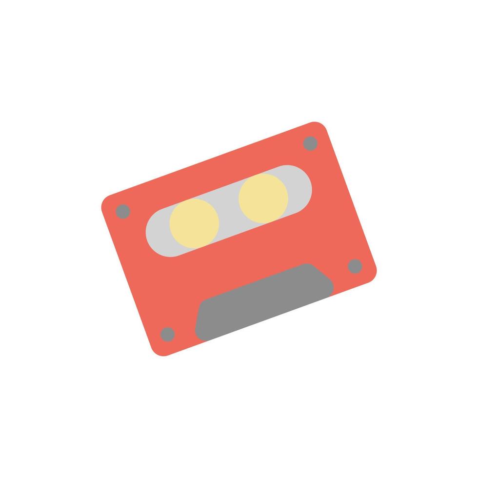 Cassette vector icon illustration