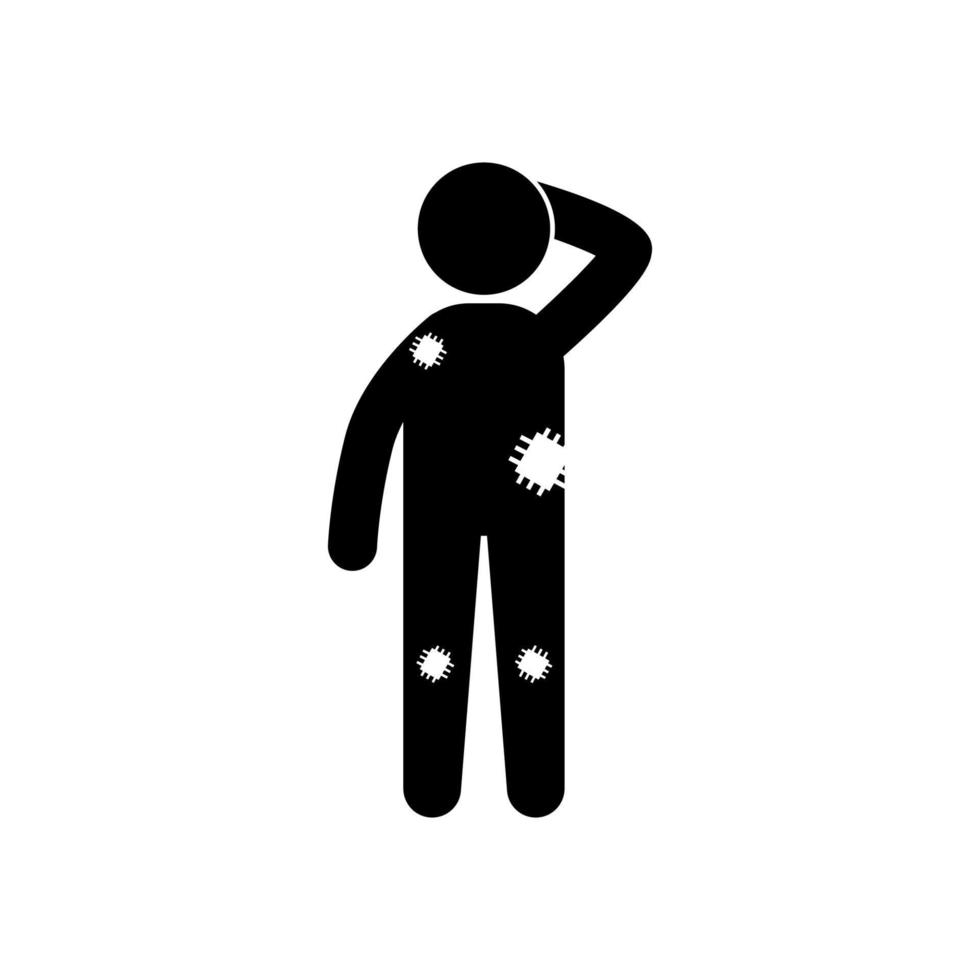 poor man vector icon illustration