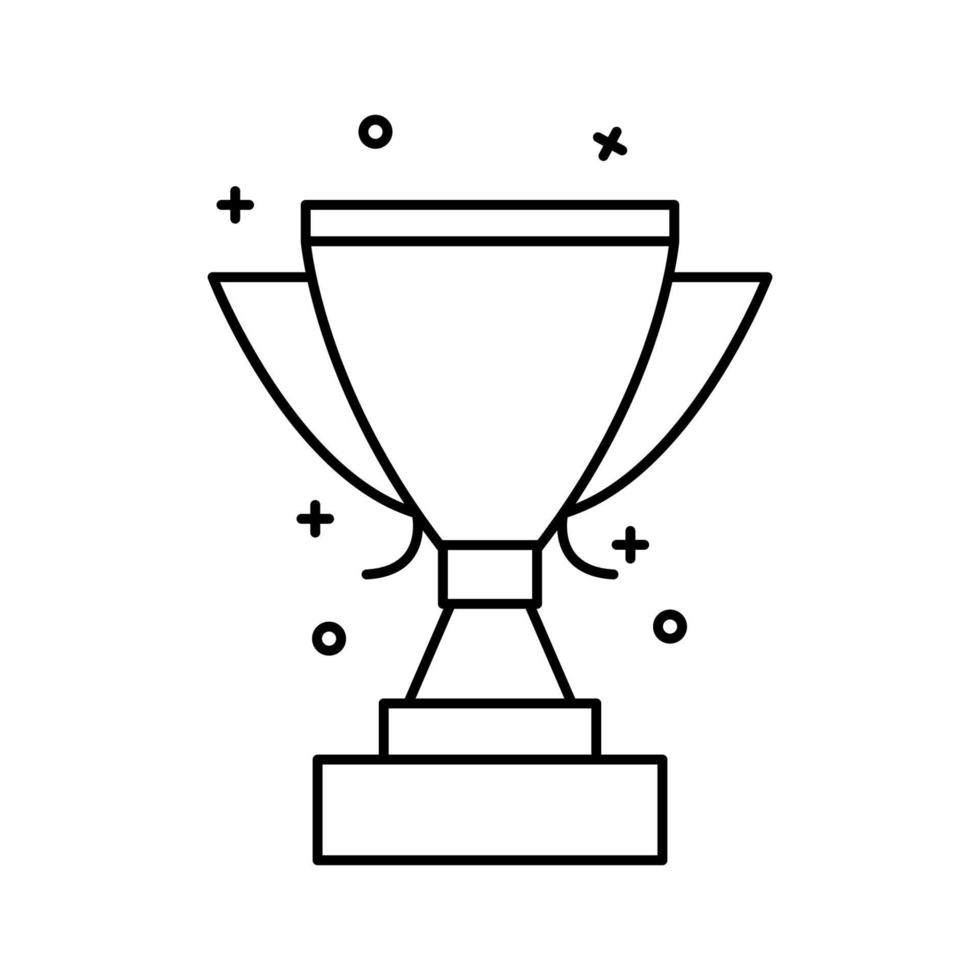 Award, winner, cup vector icon illustration