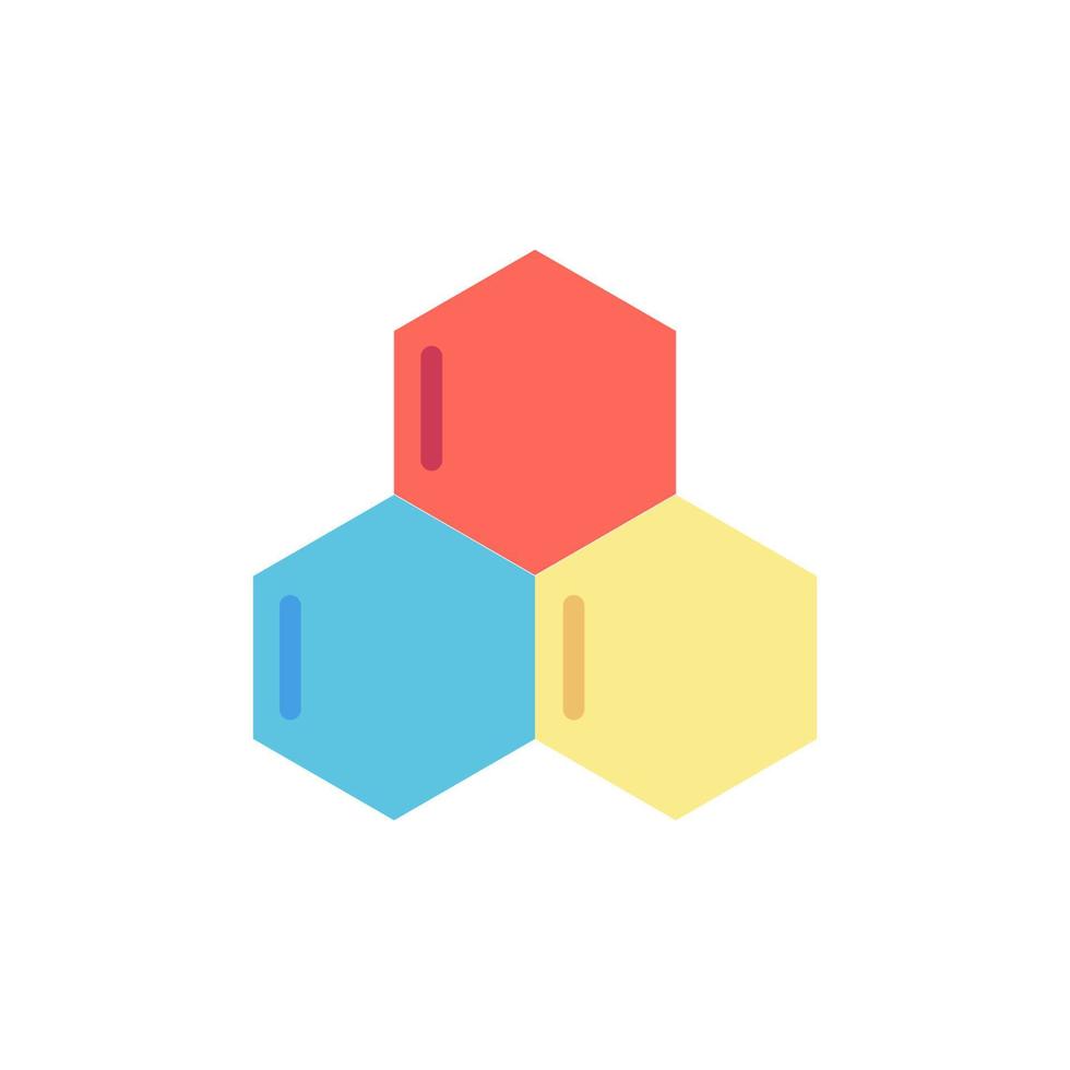 Molecule, chemistry vector icon illustration