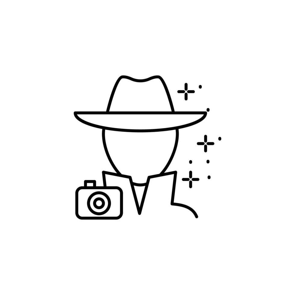 Fame paparazzi vector icon illustration