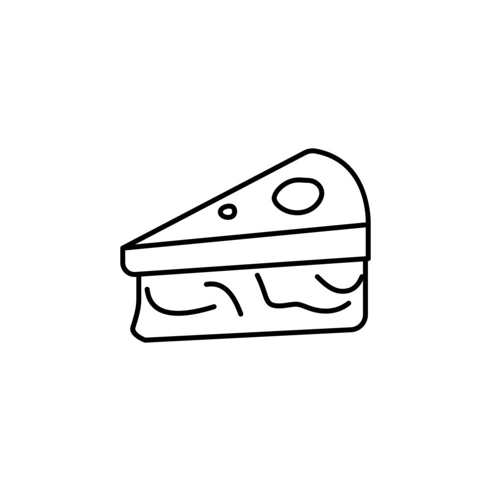 piece of cake vector icon illustration