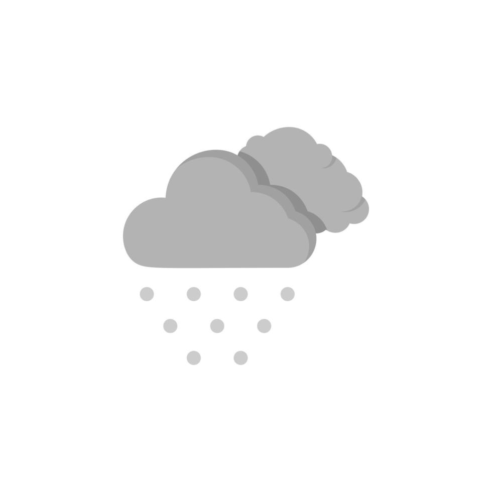 Cloud swarm hail vector icon illustration