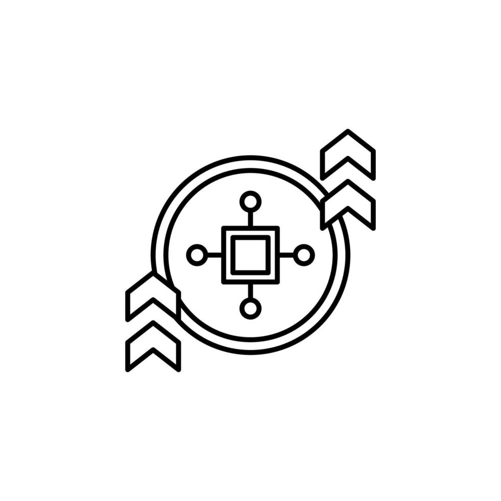 cryptocurrency, block chain vector icon illustration