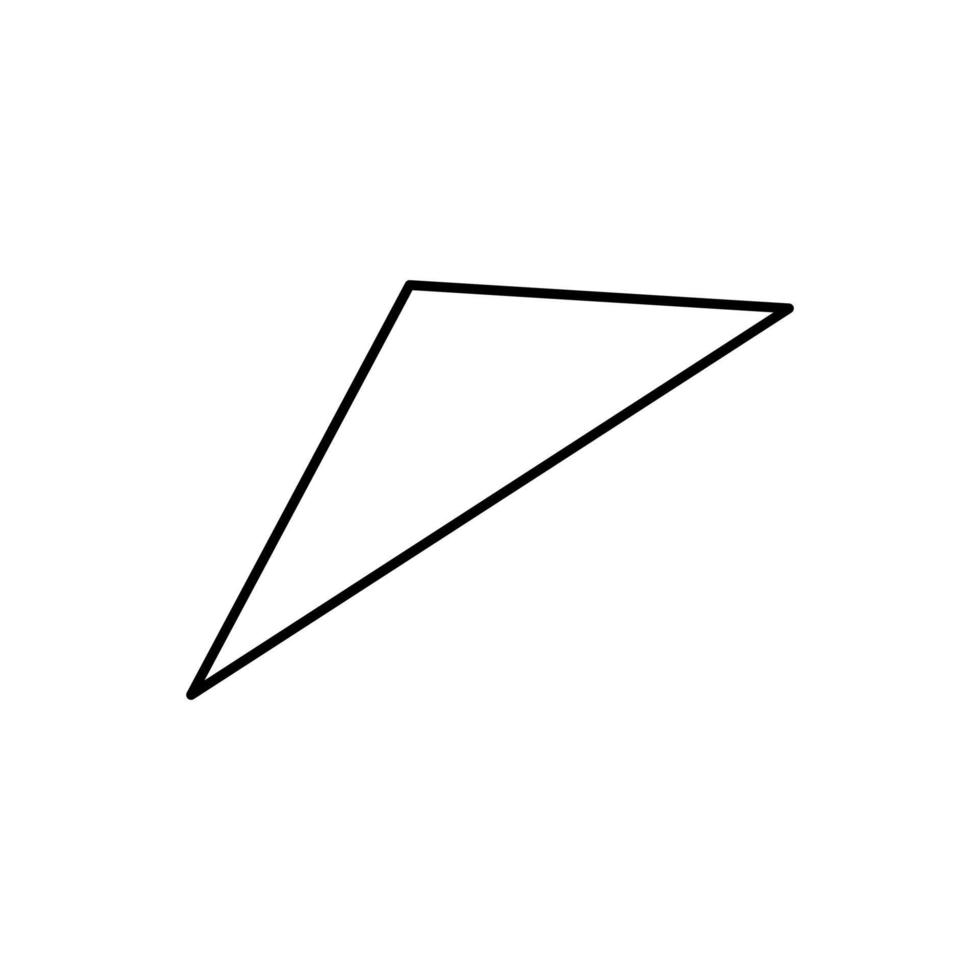 Geometric shapes, triangle vector icon illustration