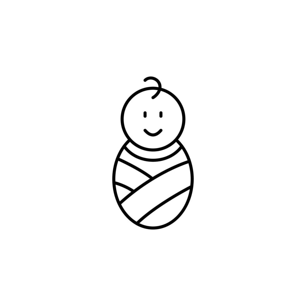 Baby vector icon illustration